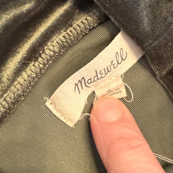 MADEWELL Velvet Mini Dress - Picture 3 of 4
